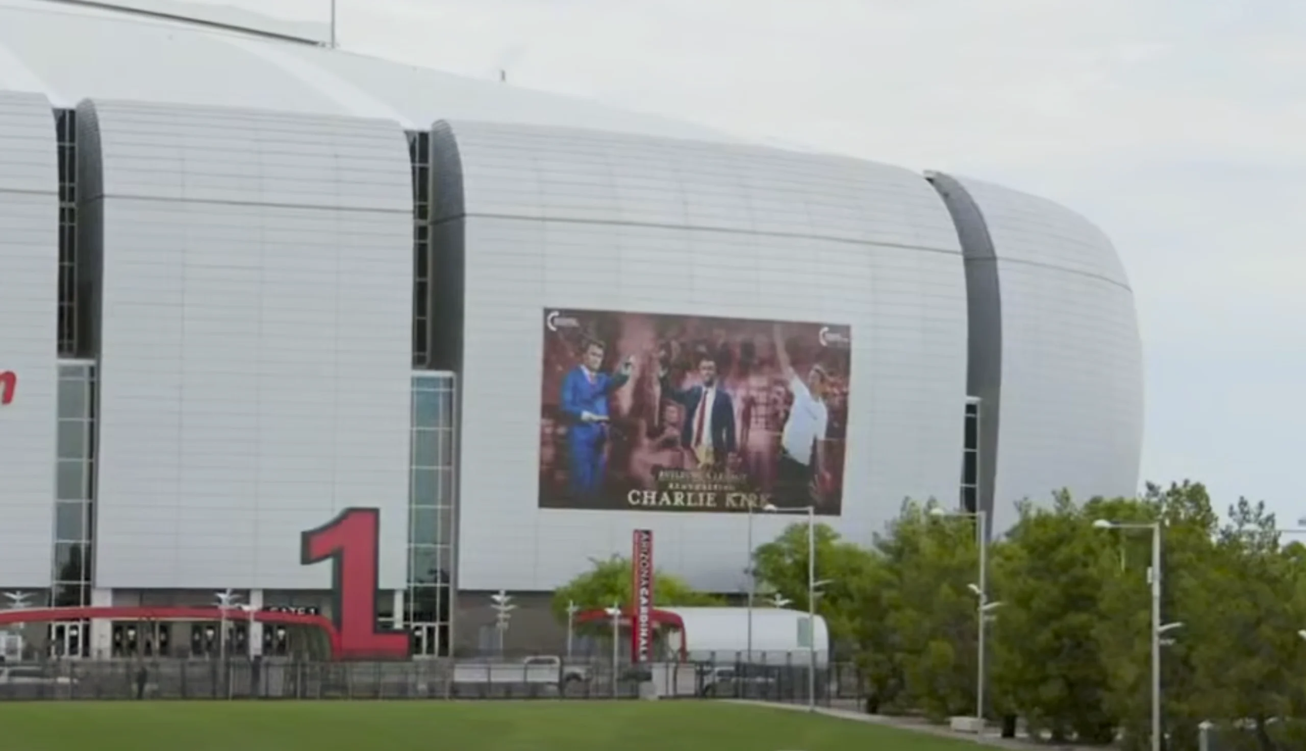 Standing for Charlie Kirk on the day of his memorial